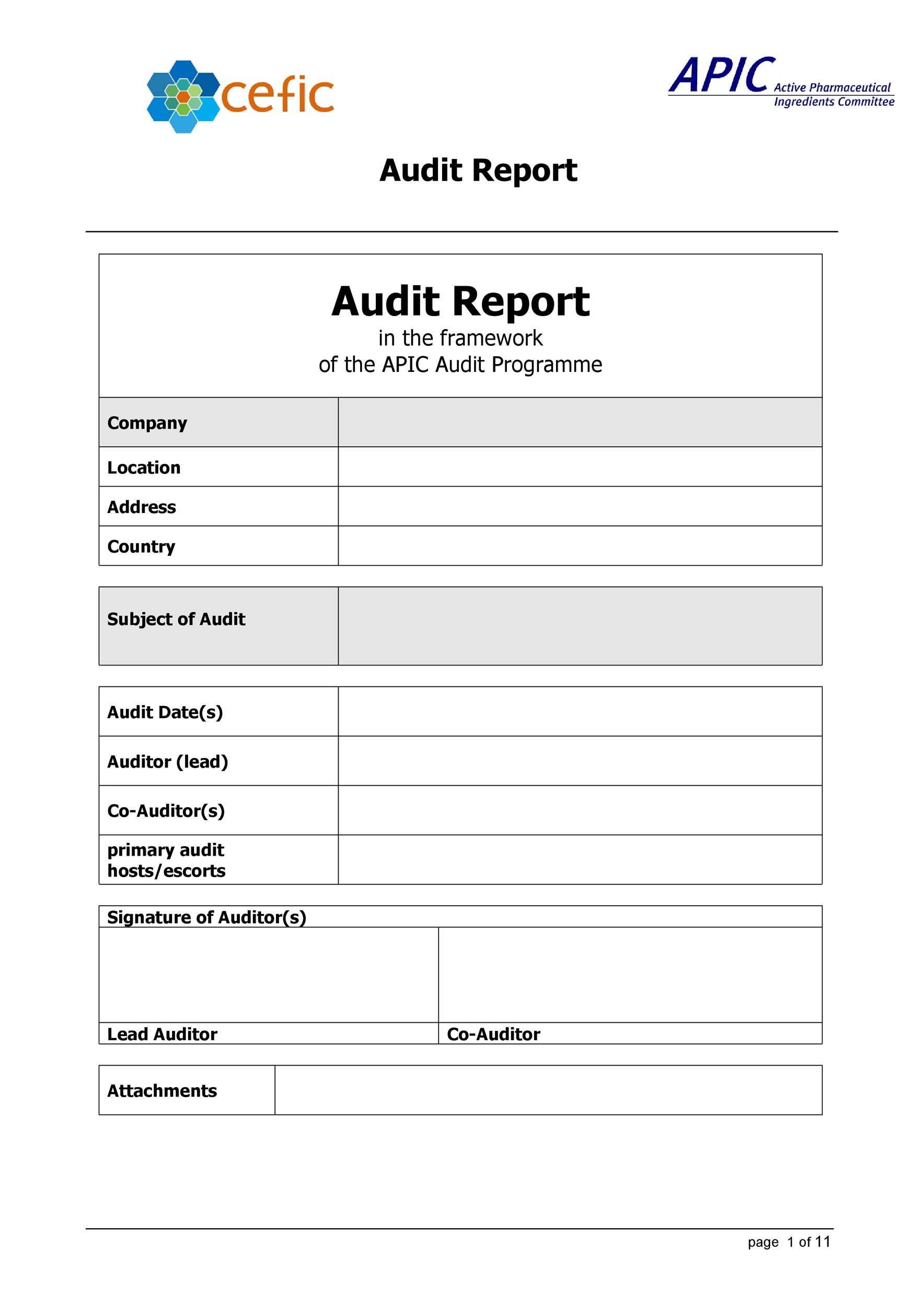 19 Free Audit Report Templates (Internal Audit Reports) ᐅ TemplateLab