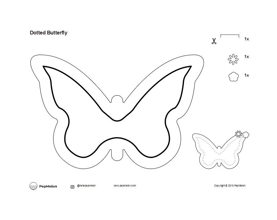 Free butterfly template 13