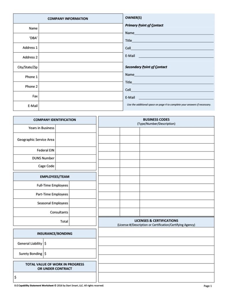 42 Effective Capability Statement Templates (  Examples) 42 Effective Capability Statement Templates (  Examples)