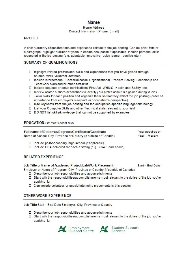 Free college resume template 04