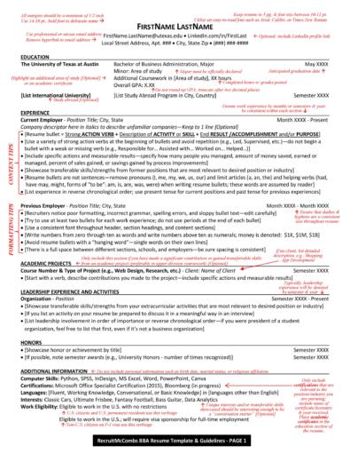 resume samples for students in college