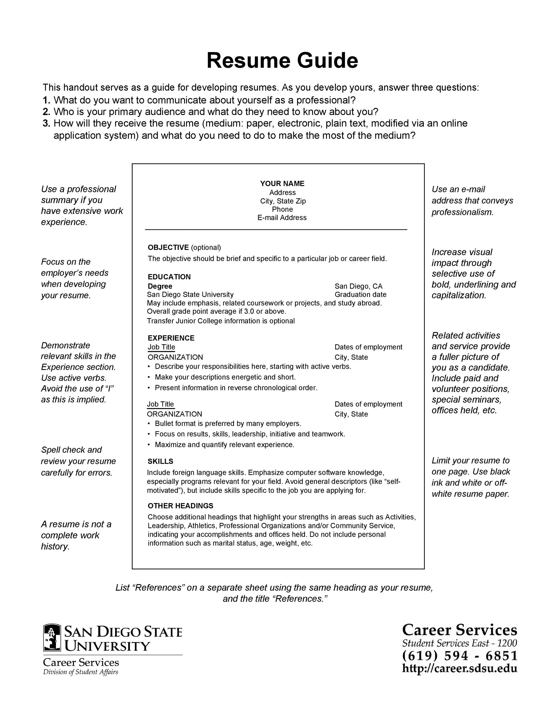 high school student resume templates for college