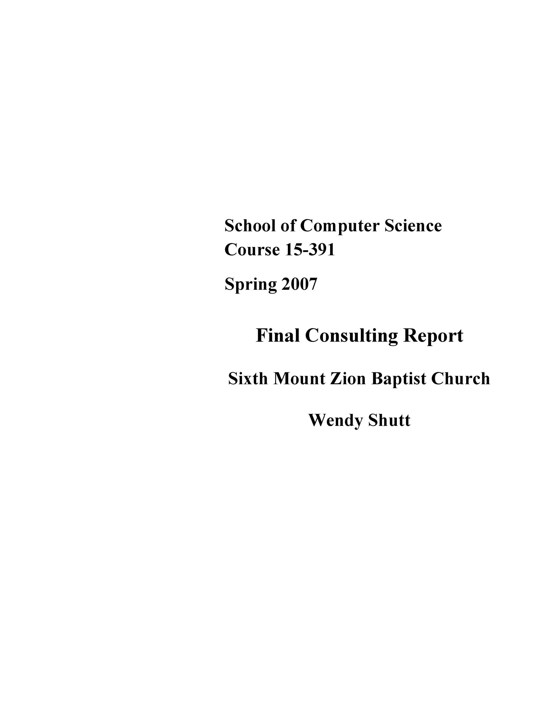 Free consulting report template 50
