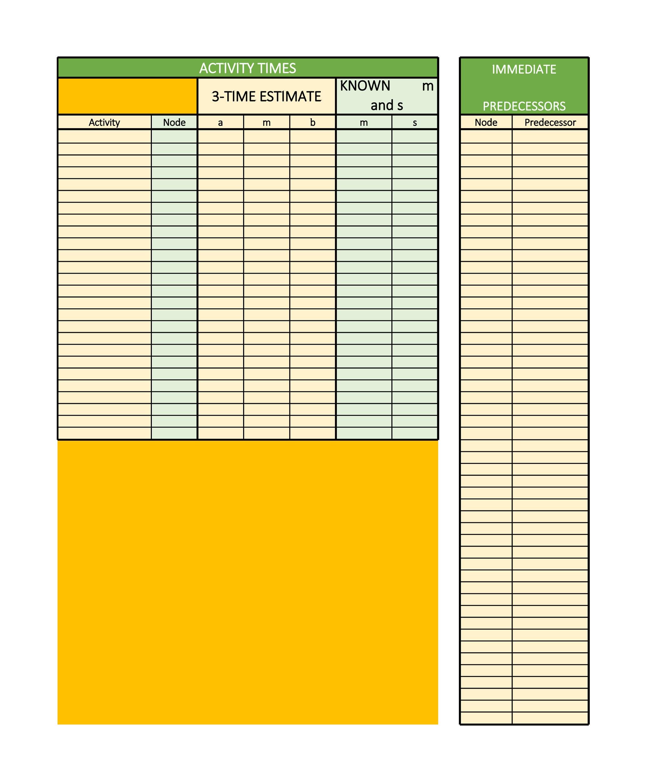  Critical path template excel free