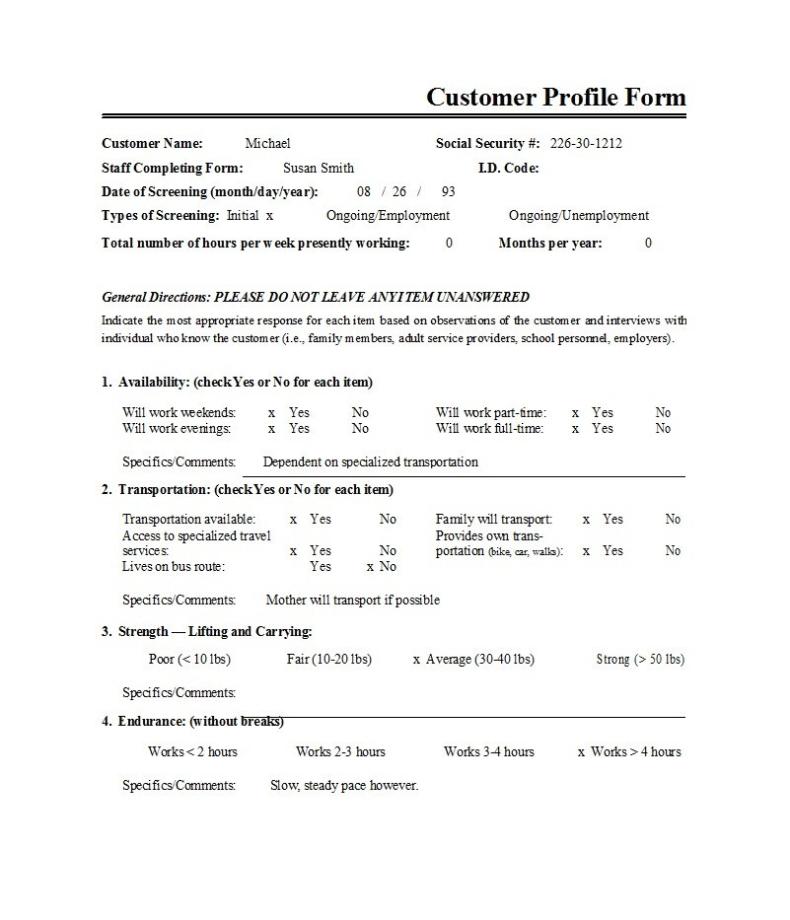 Ideal Customer Profile Templates Word Excel Templatelab