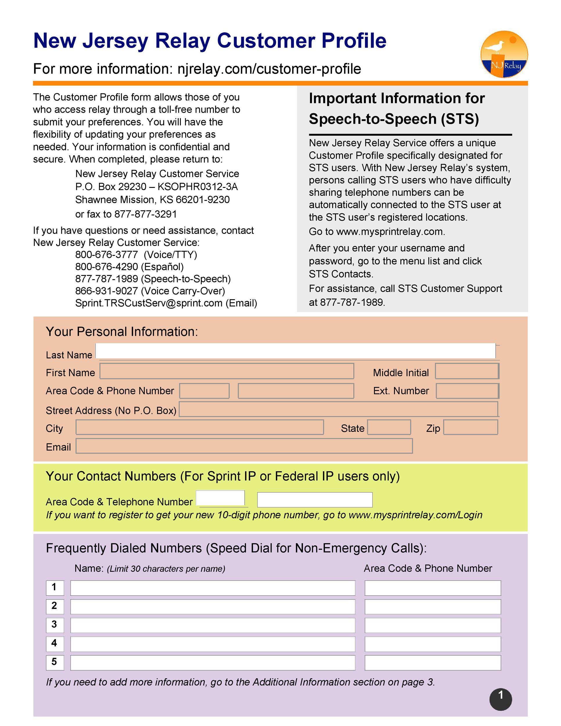 target audience profile template