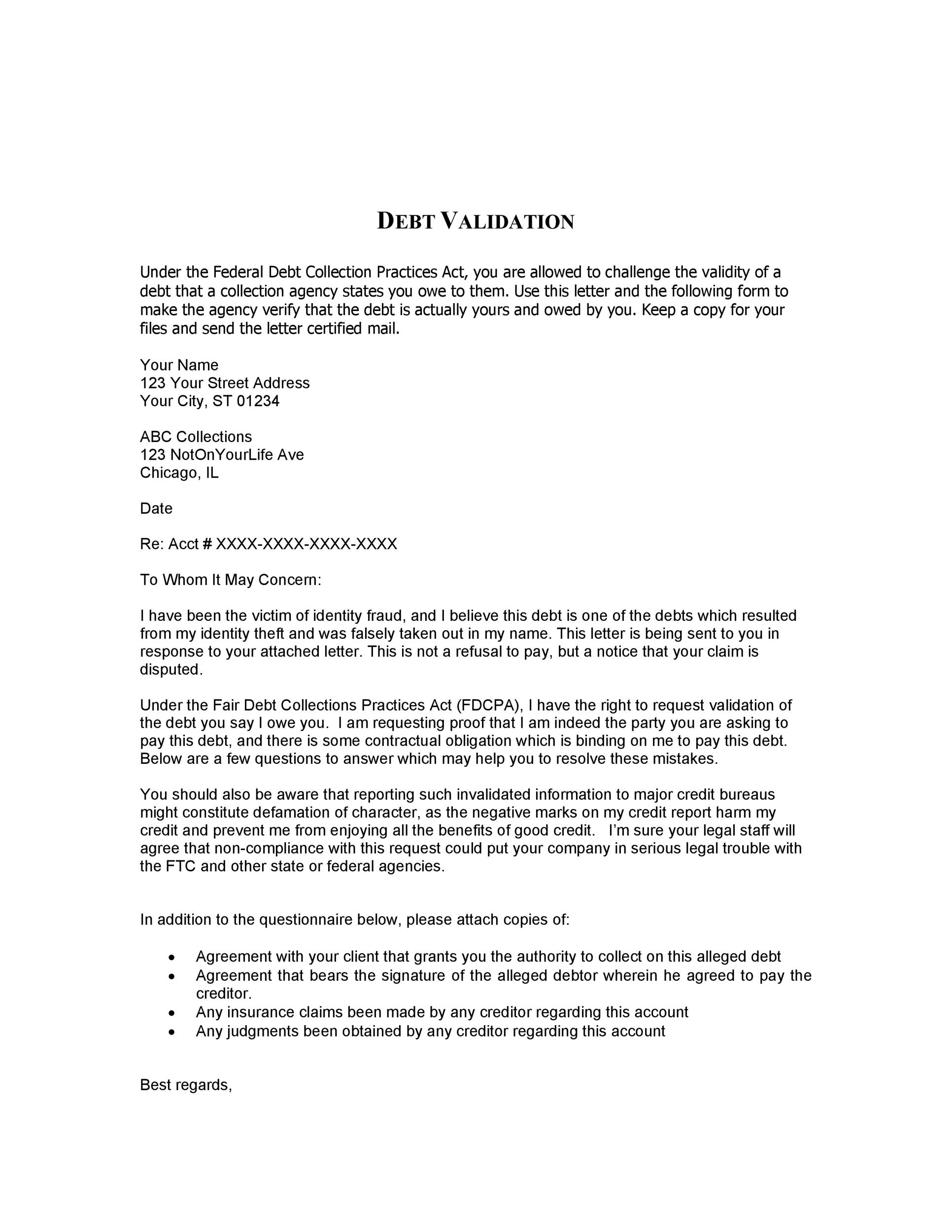 50-free-debt-validation-letter-samples-templates-templatelab