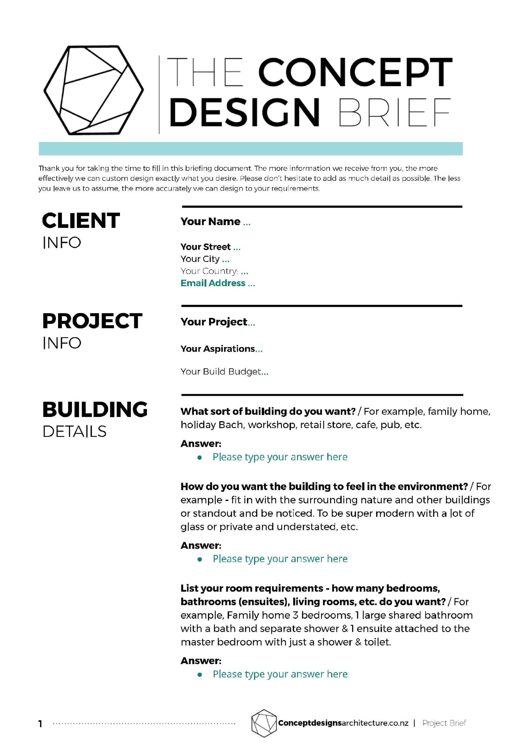 Business Brief Template Word