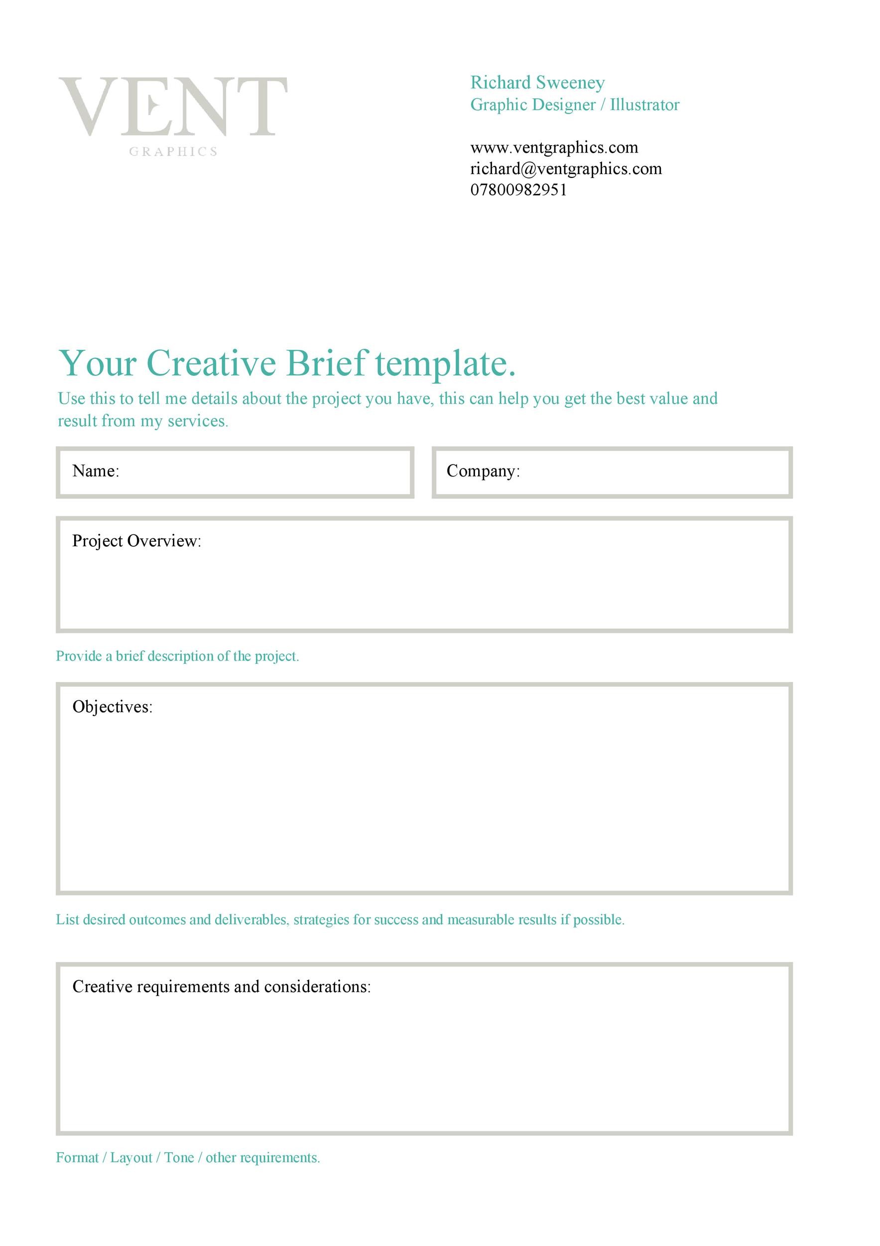 Basic Brief Template - Edit Online & Download Example