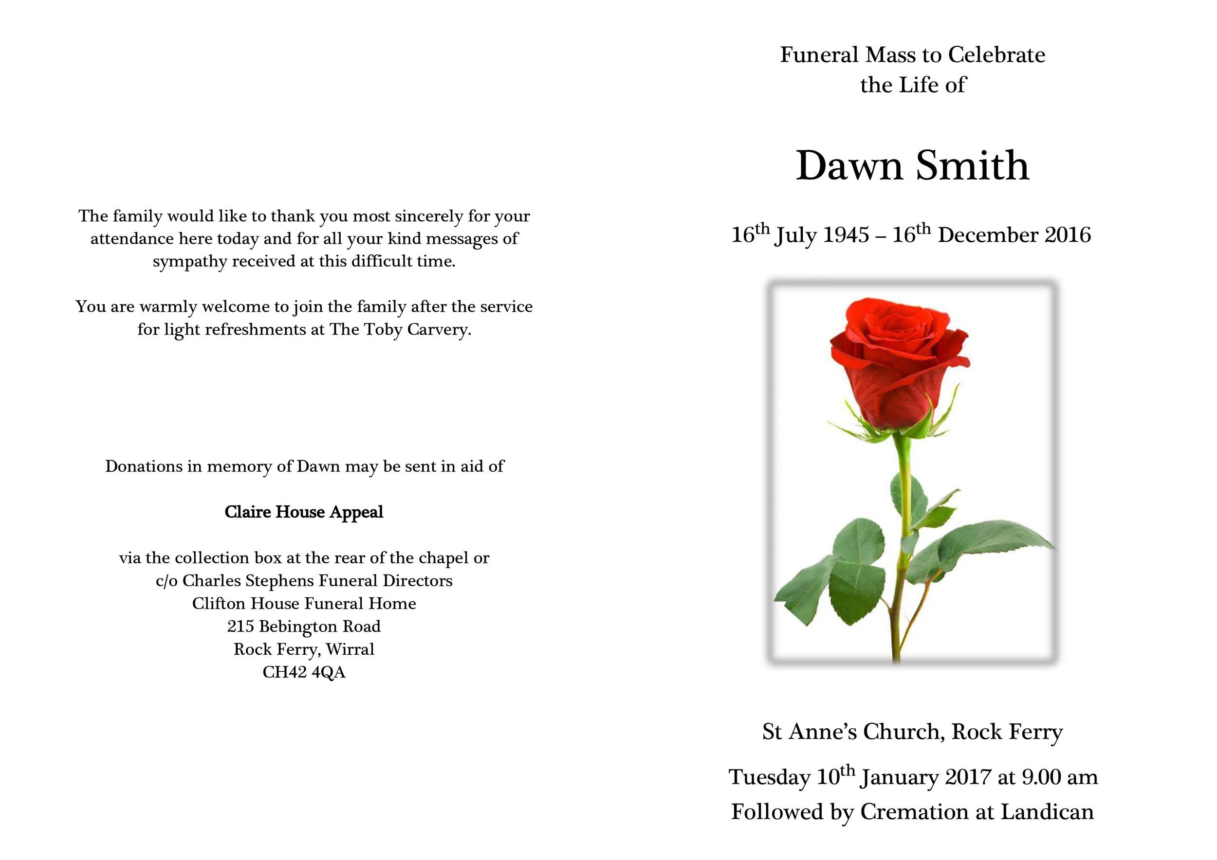 free funeral program template download word