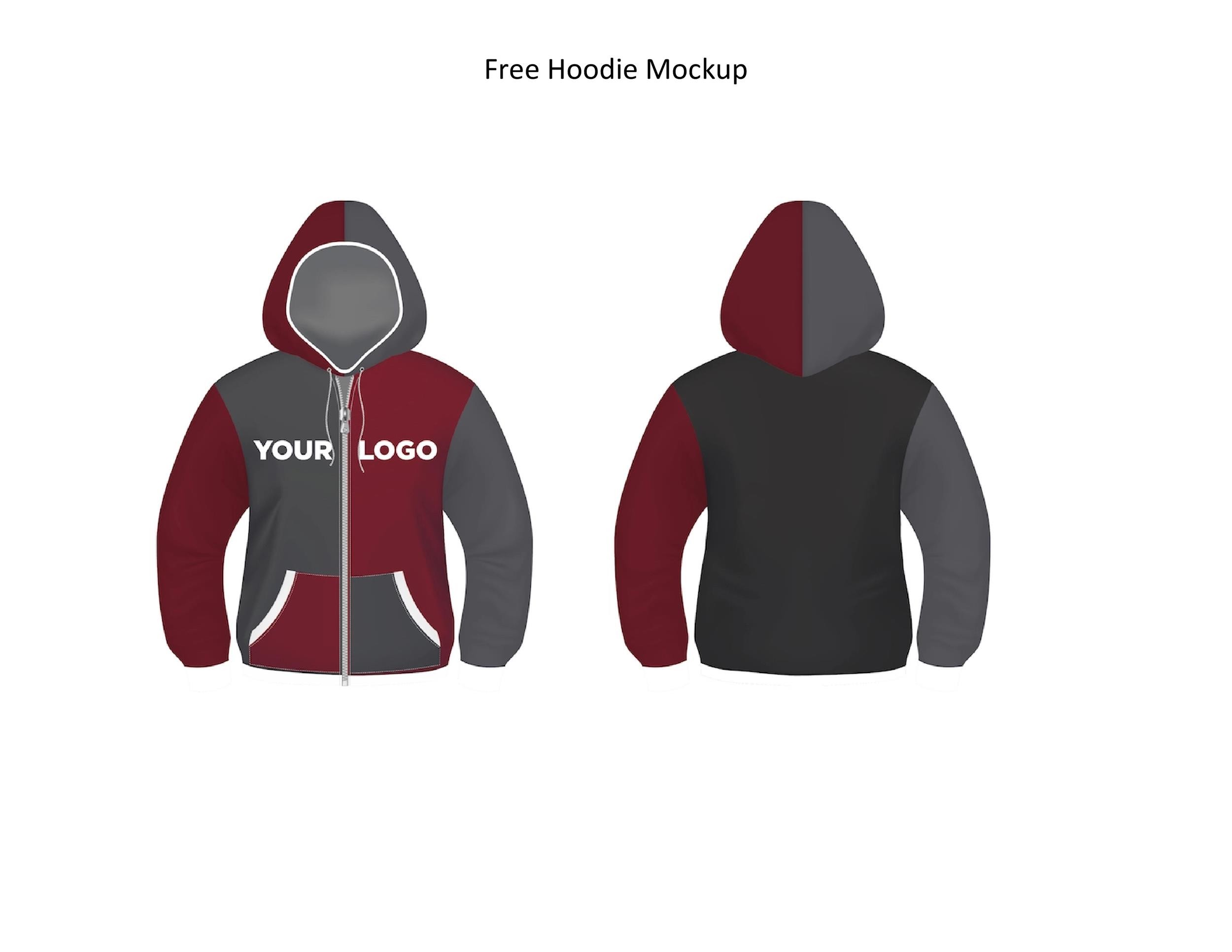 Free hoodie template 37