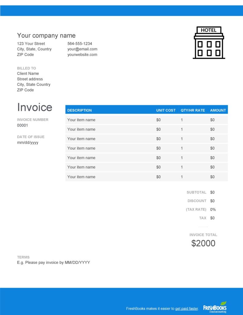 33 [Real & Fake] Hotel Receipt Templates ᐅ TemplateLab