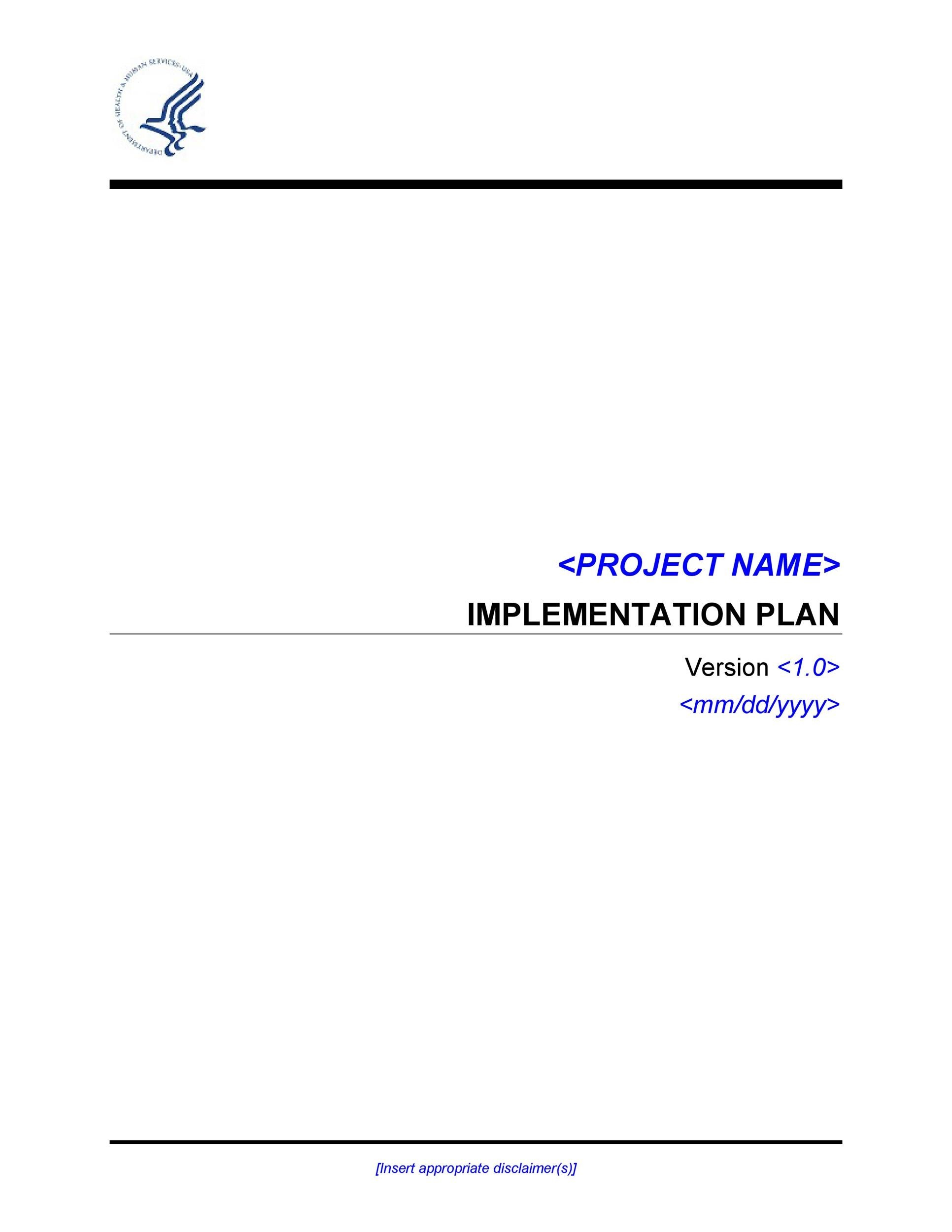 Free implementation plan 10