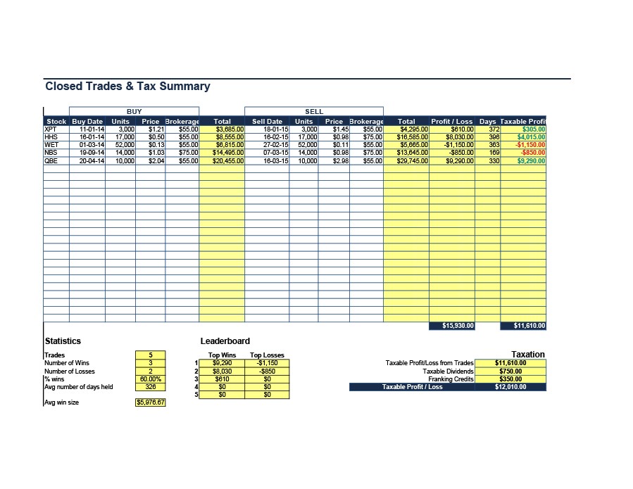 Free investment tracking spreadsheet 14