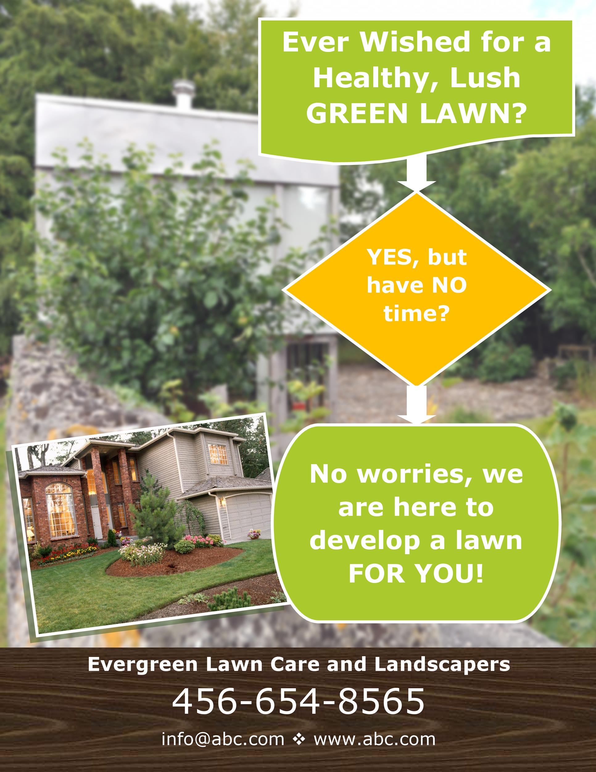 Free lawn care flyer 14