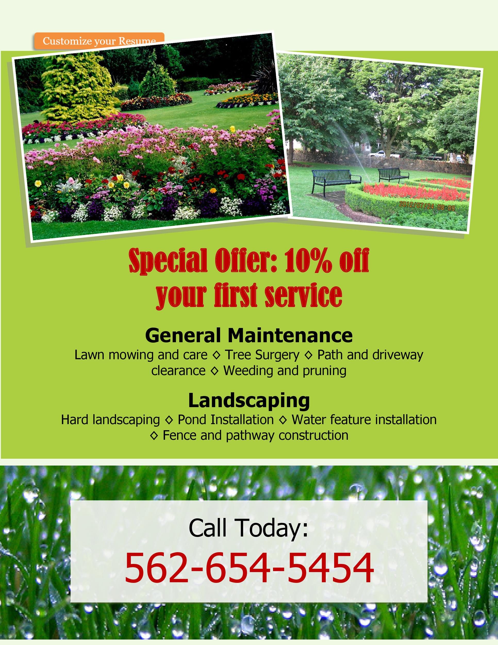 Lawn Care Flyers Templates Free