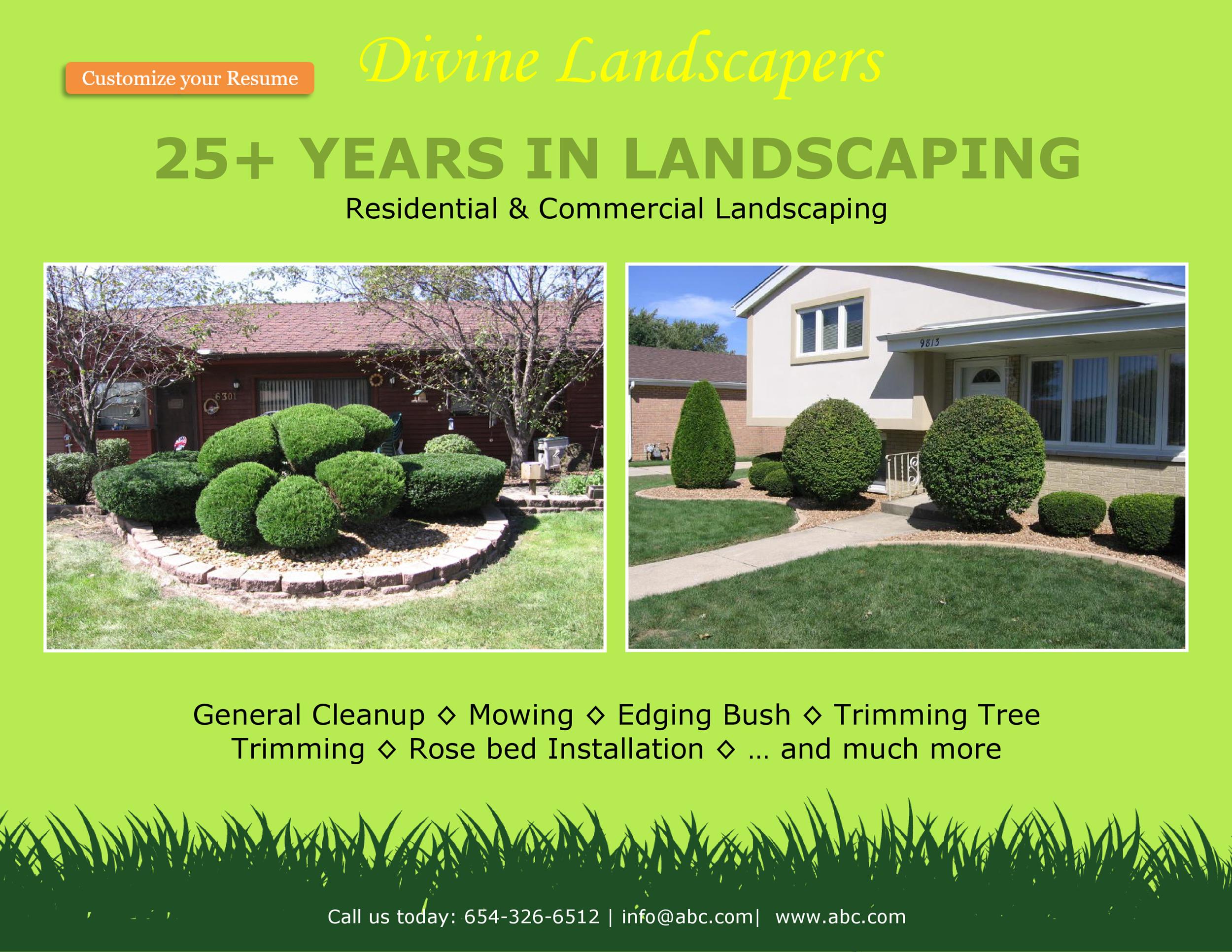 Free lawn care flyer 21