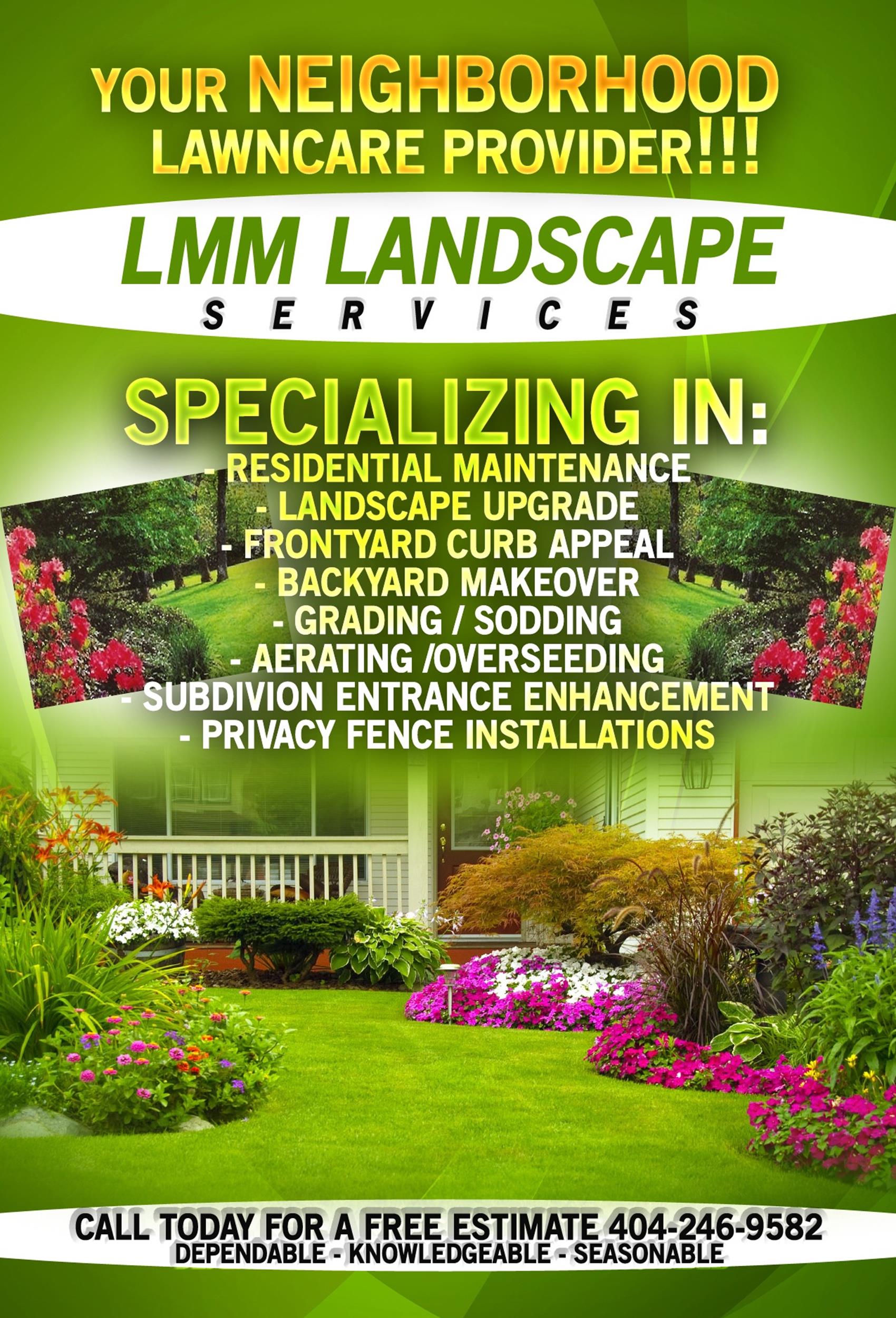 Free lawn care flyer 24