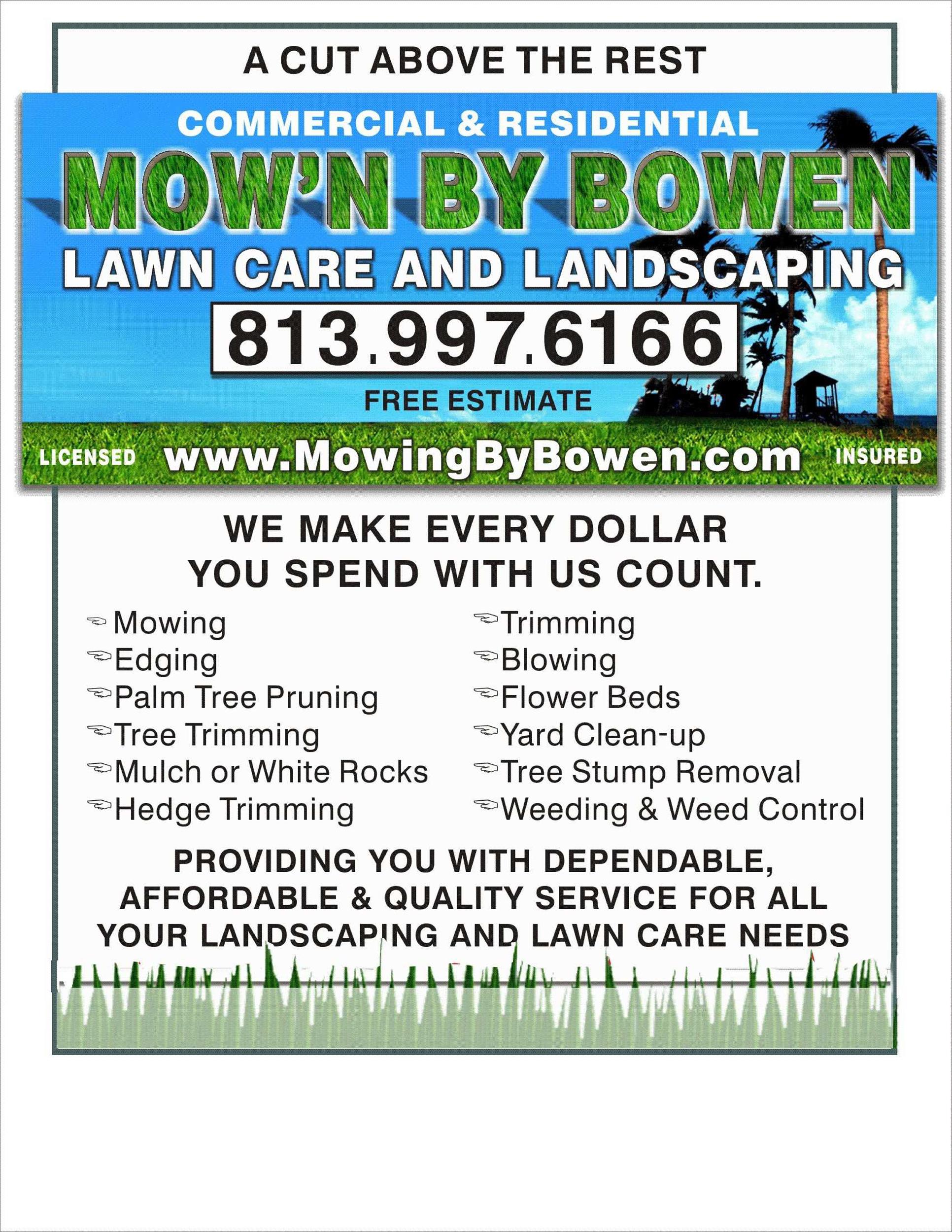 Free lawn care flyer 29