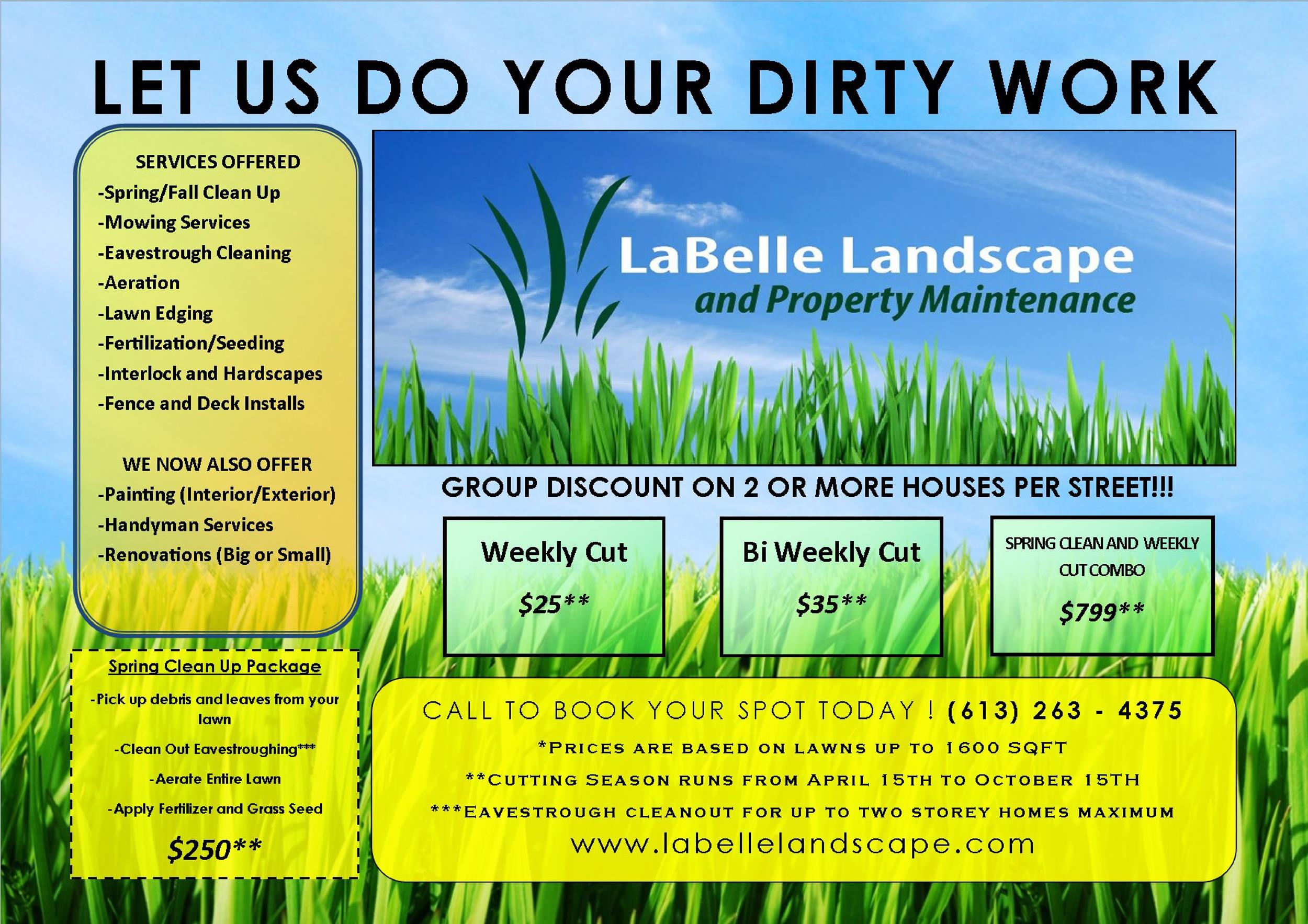 Free lawn care flyer 30