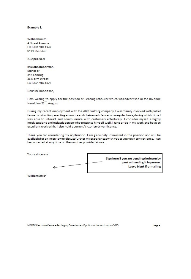 Application Letter For Employee from templatelab.com