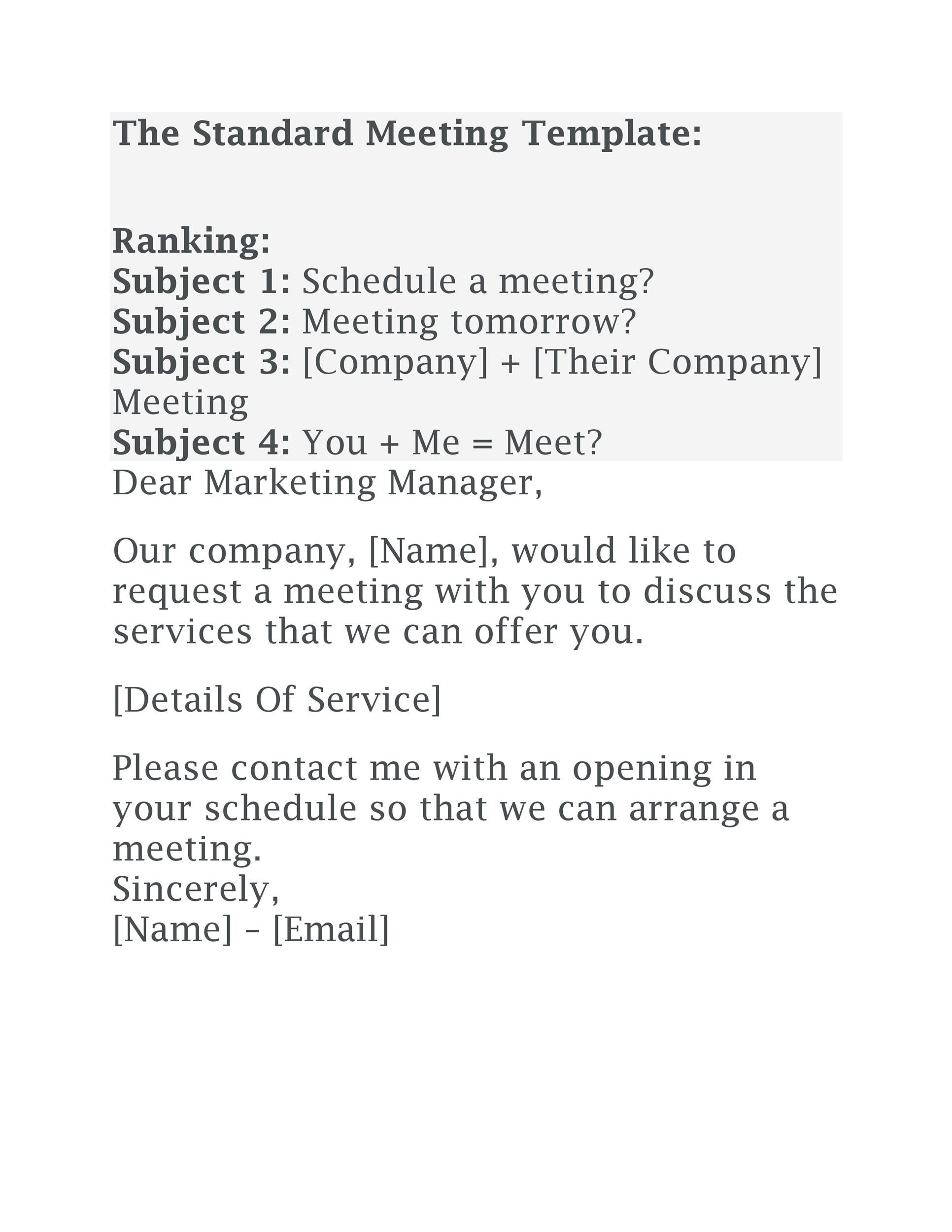 Free meeting request email 33