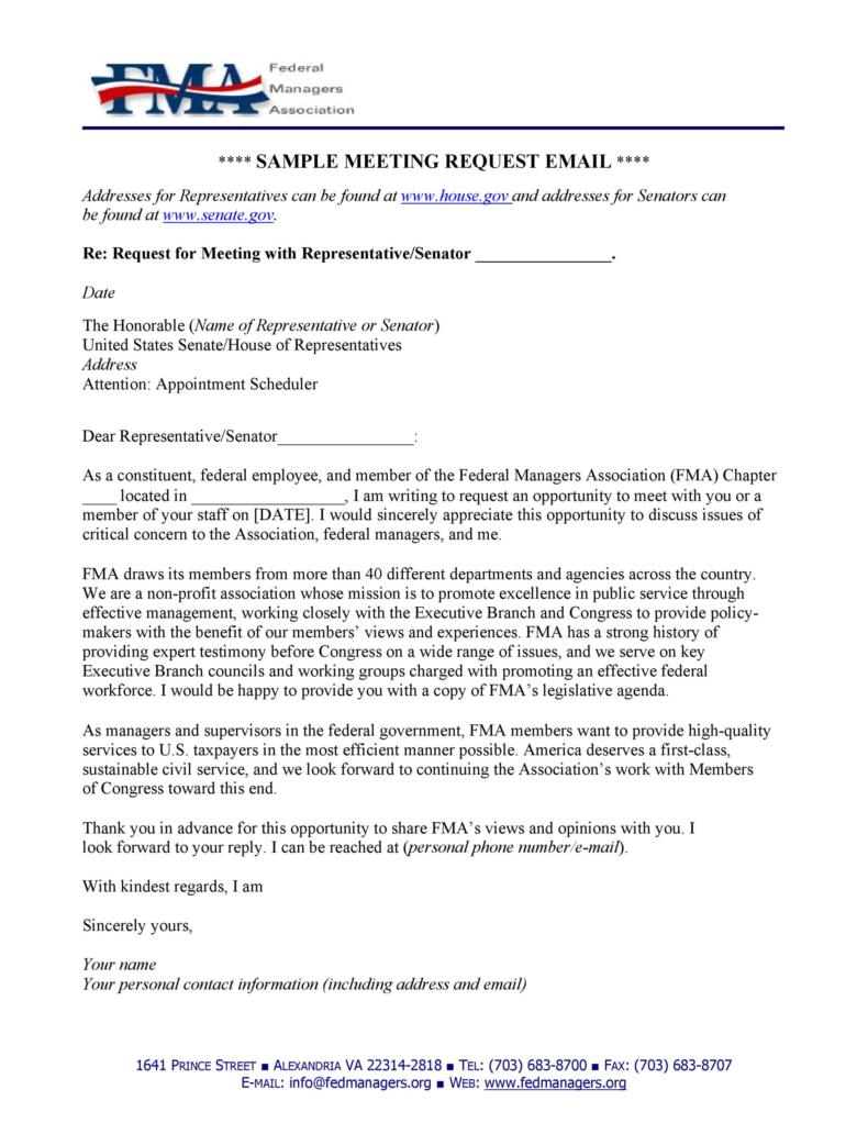 50 Great Meeting Request Email Samples 📧 ᐅ TemplateLab