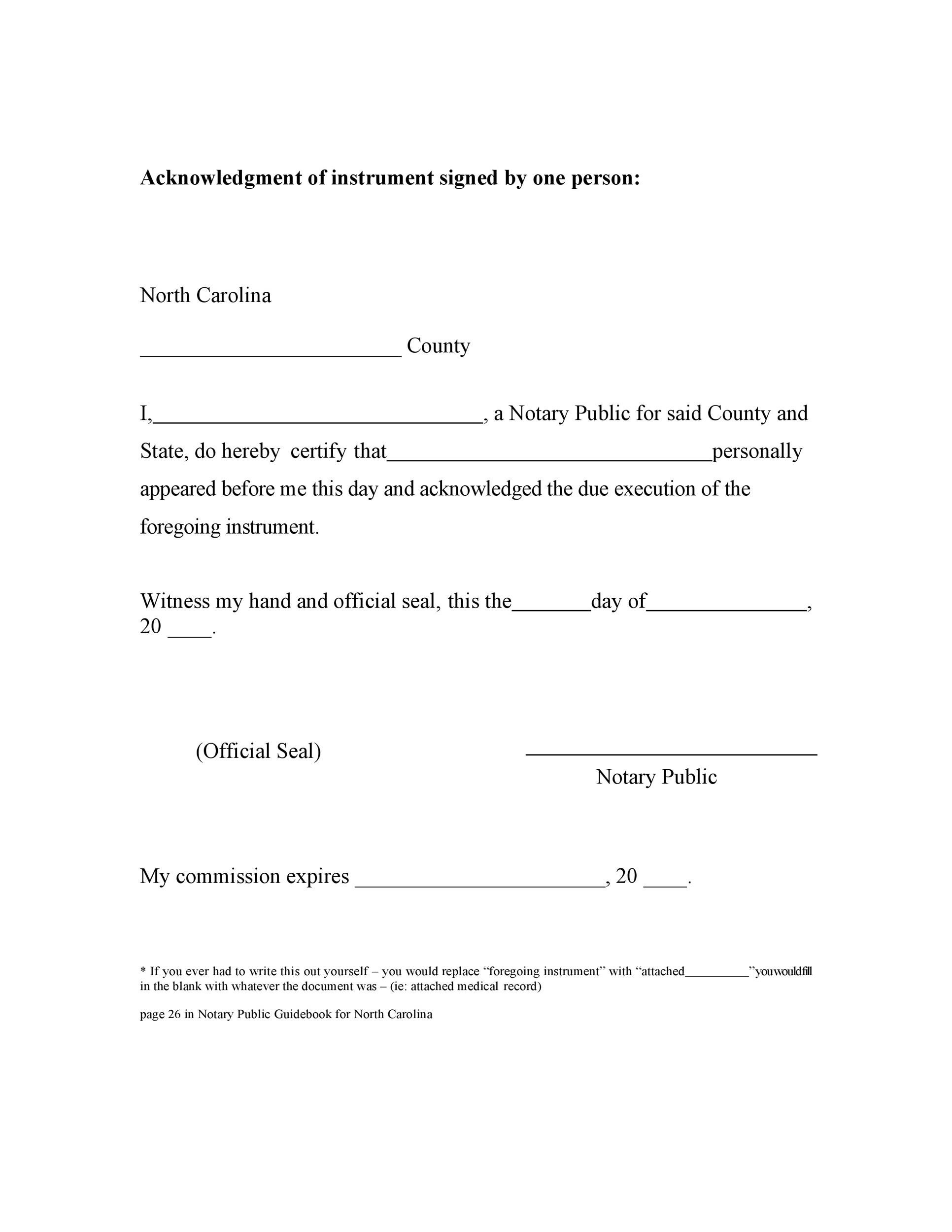 Notary Forms Printable Printable Forms Free Online