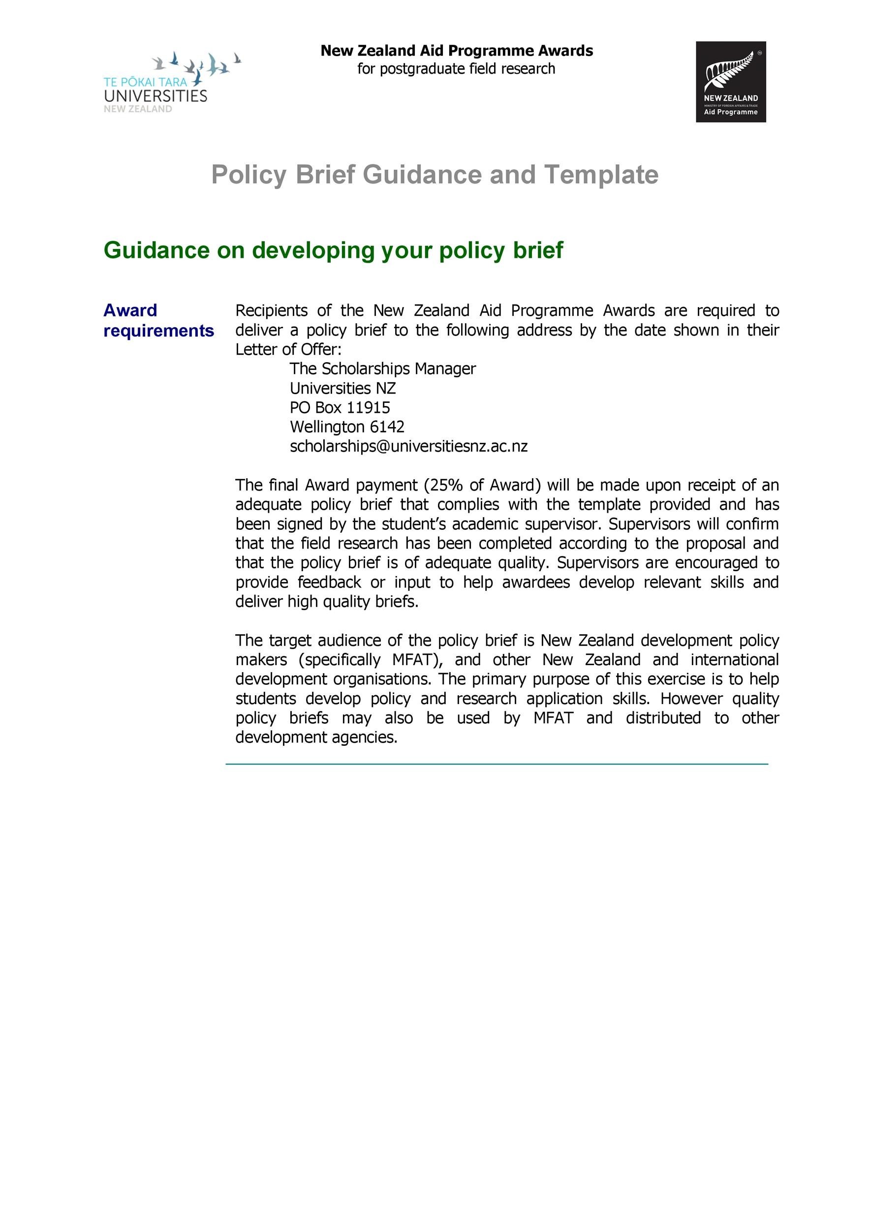 Free policy brief template 03