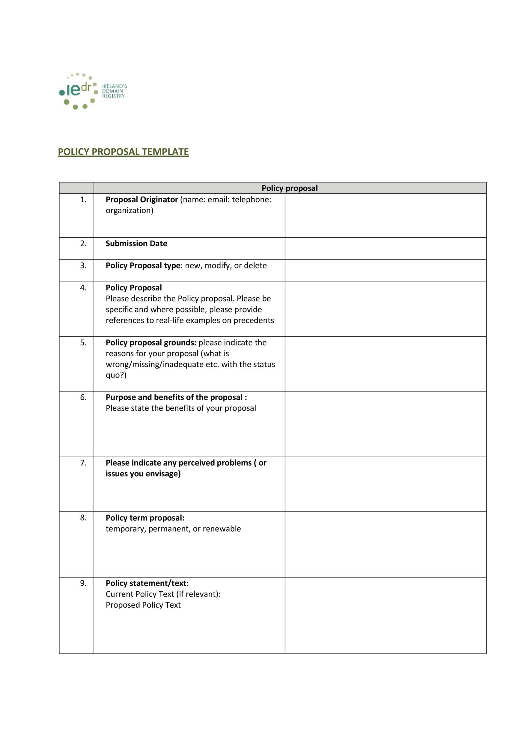 Free policy proposal template 05