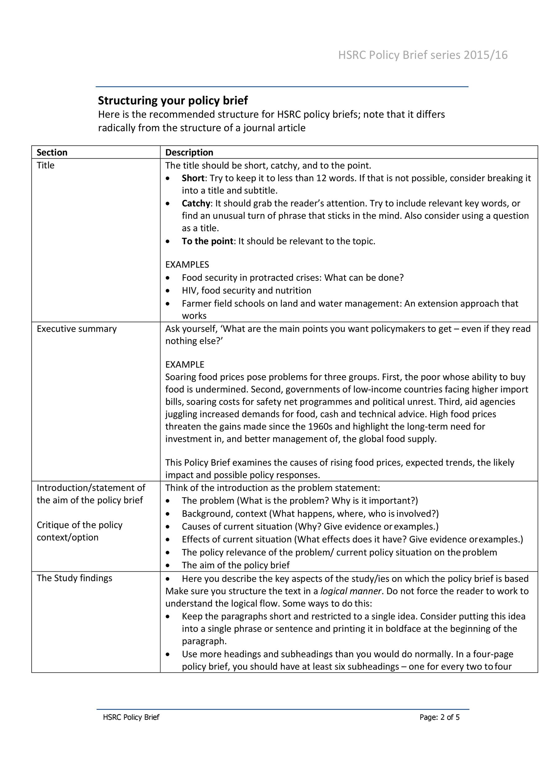 30 Professional Policy Proposal Templates Examples ᐅ TemplateLab