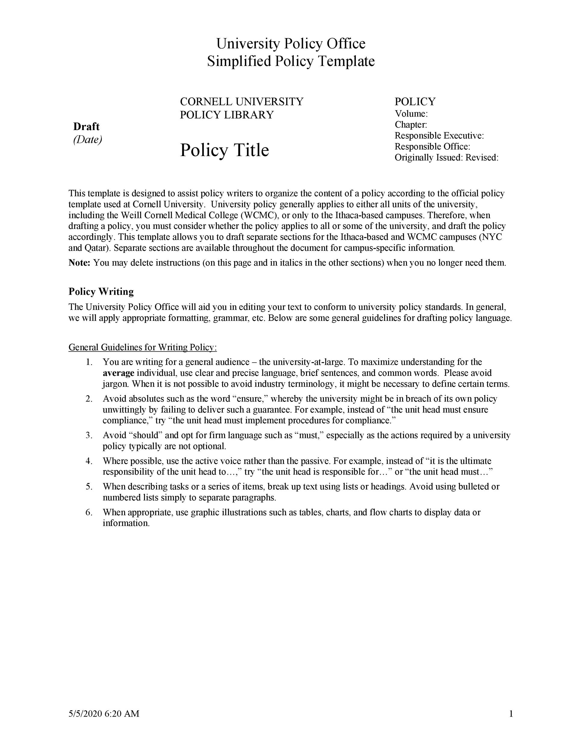 Free policy proposal template 17