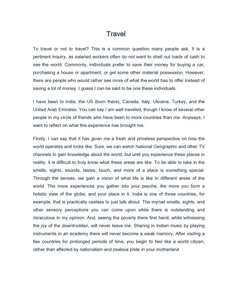 how to write a good reflective essay introduction