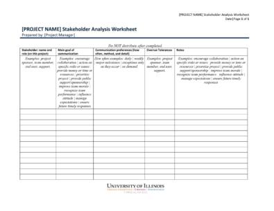 50 Free Stakeholder Analysis Templates (Excel & Word) ᐅ TemplateLab