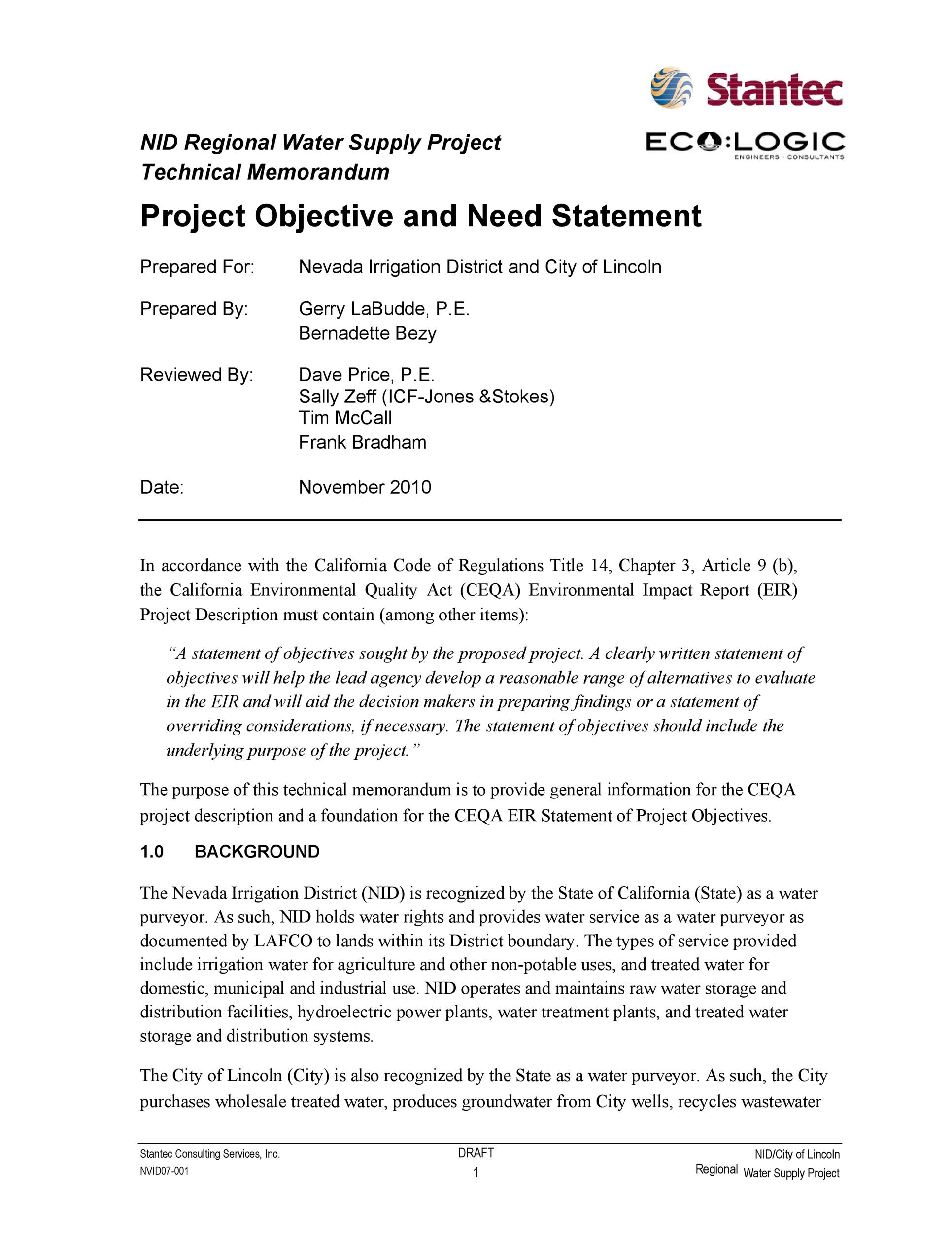 50 Effective Statement Of Need Templates (& Examples) ᐅ TemplateLab