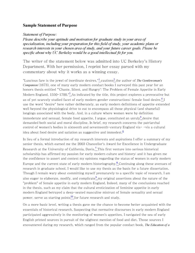 50 Statement Of Purpose Examples (Graduate School, MBA, PhD) ᐅ