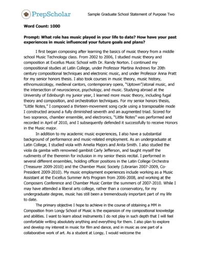 statement of purpose college essay examples