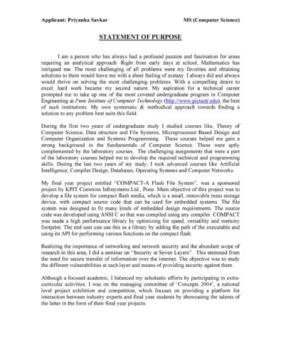 50 Statement Of Purpose Examples (Graduate School, MBA, PhD) ᐅ