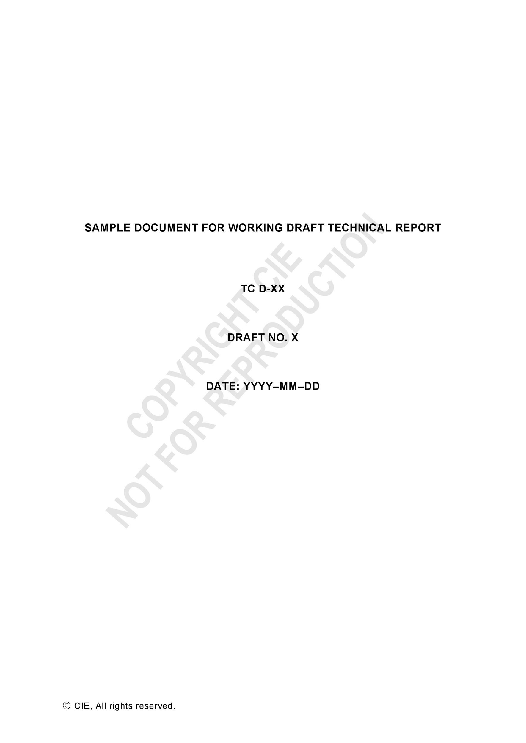 Free technical report template 03