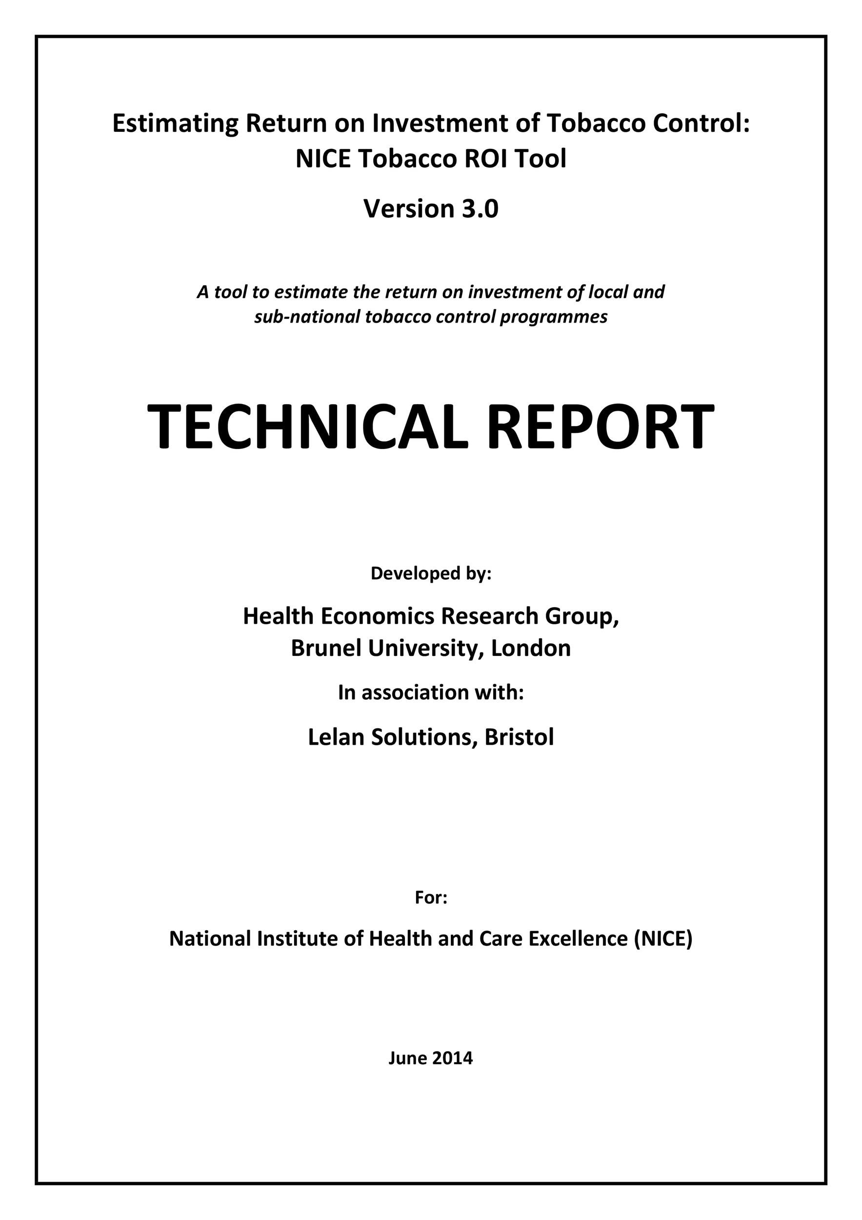 50 Professional Technical Report Examples Format Samples   Technical Report Template 17 