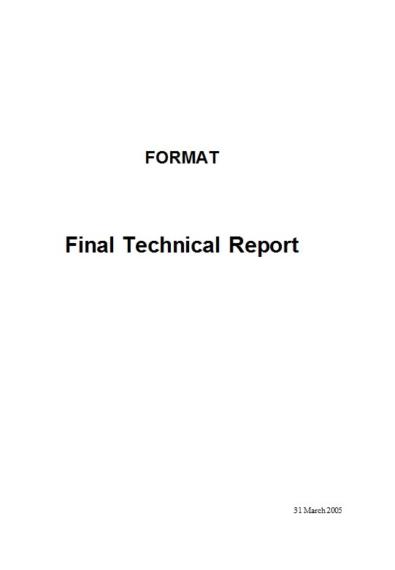 tech report writing document
