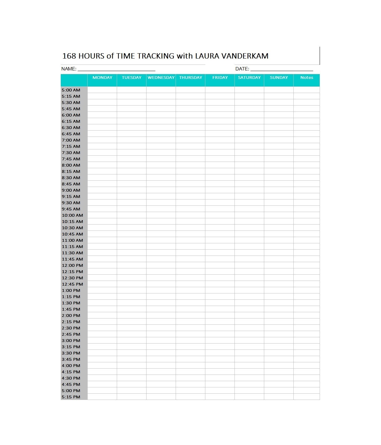 Free time tracking spreadsheet 18