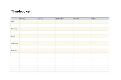 daily time tracking spreadsheet excel