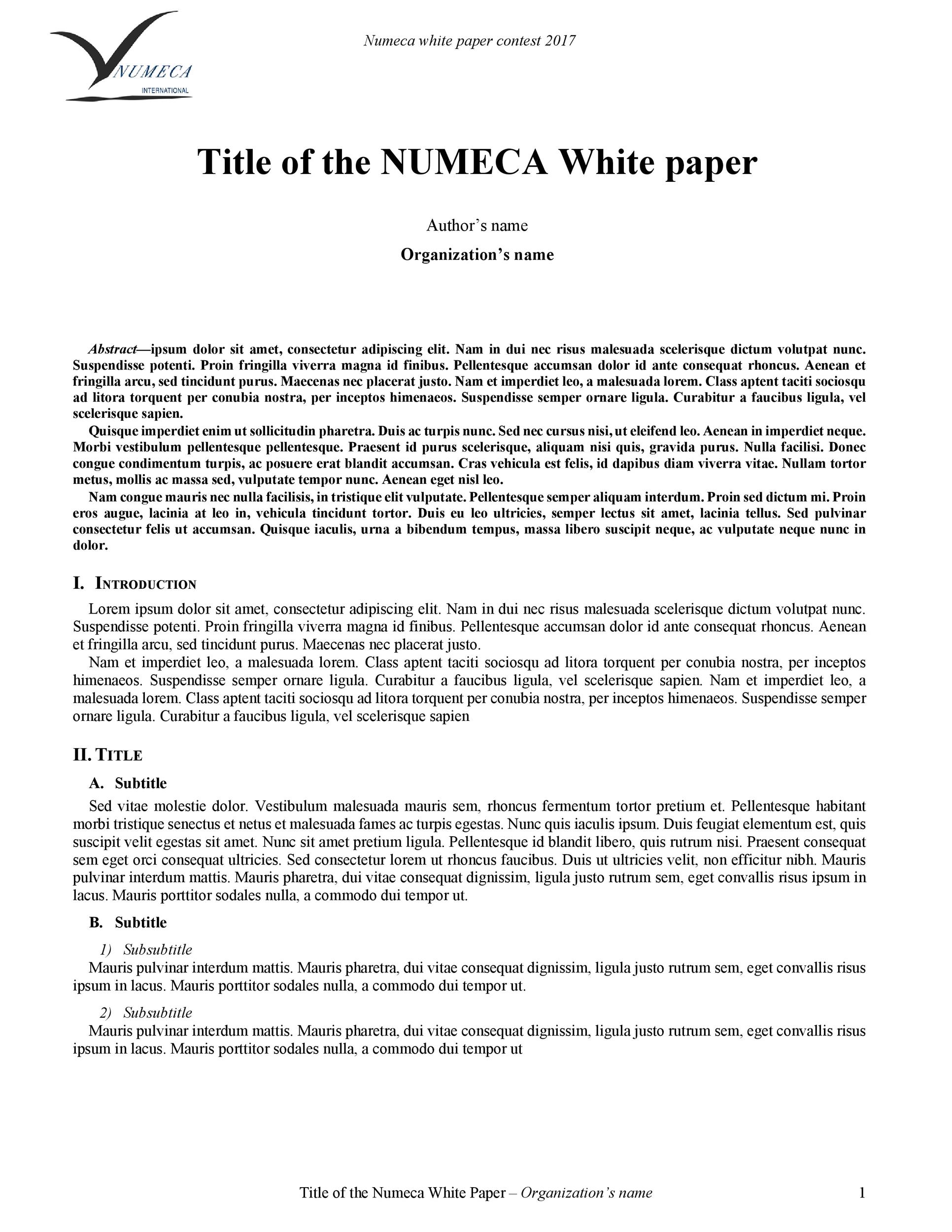 50 Best White Paper Templates MS Word TemplateLab