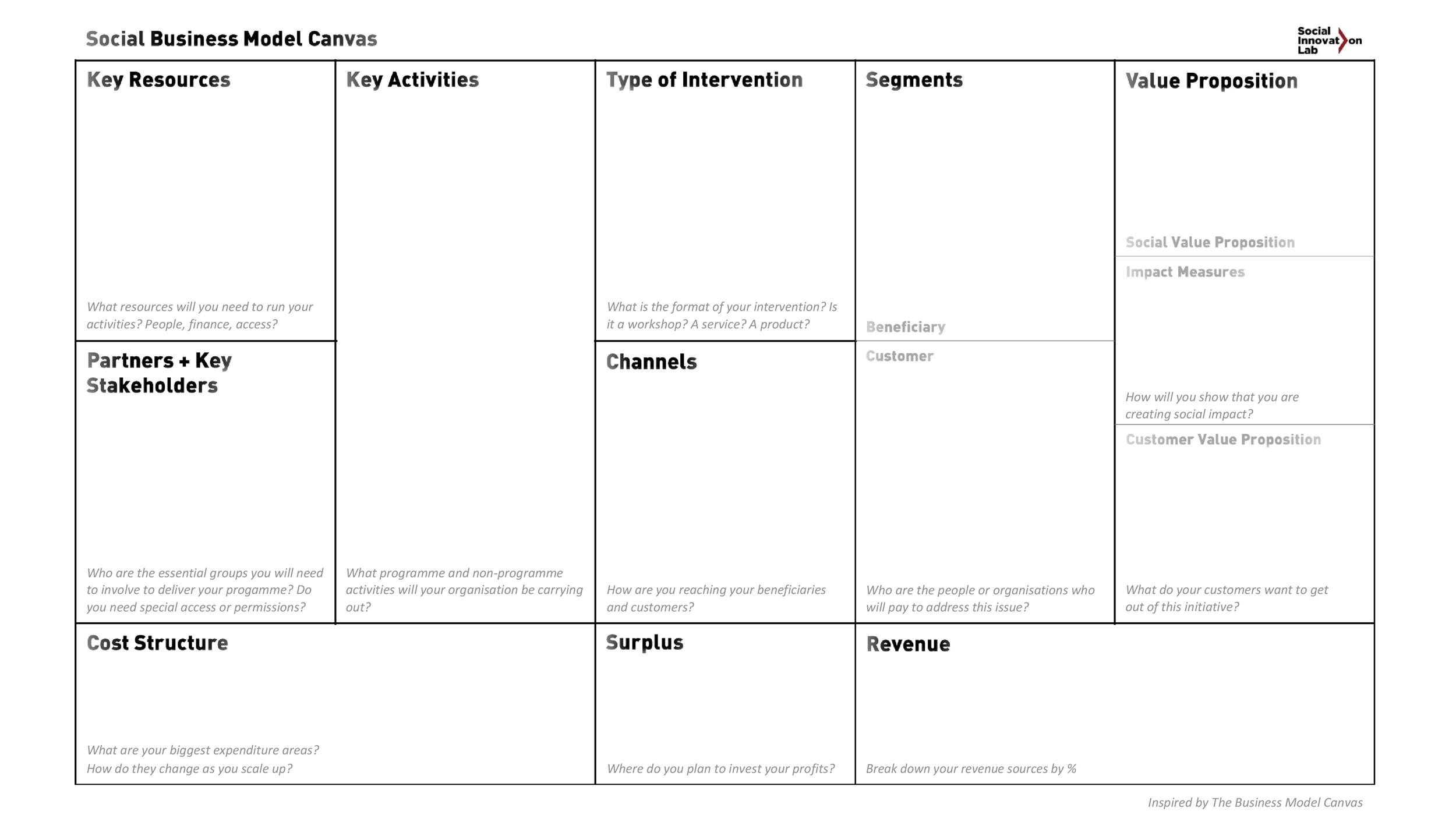Free business model template 24