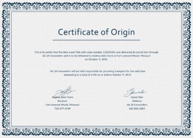 30 Printable Certificate Of Origin Templates (100% Free) ᐅ TemplateLab