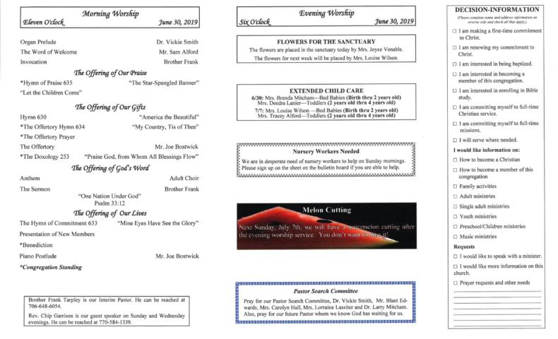 Free downloadable templates for church bulletins