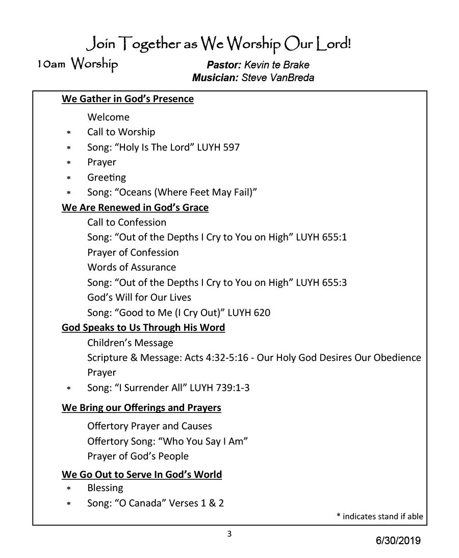 Free church bulletin templates 39