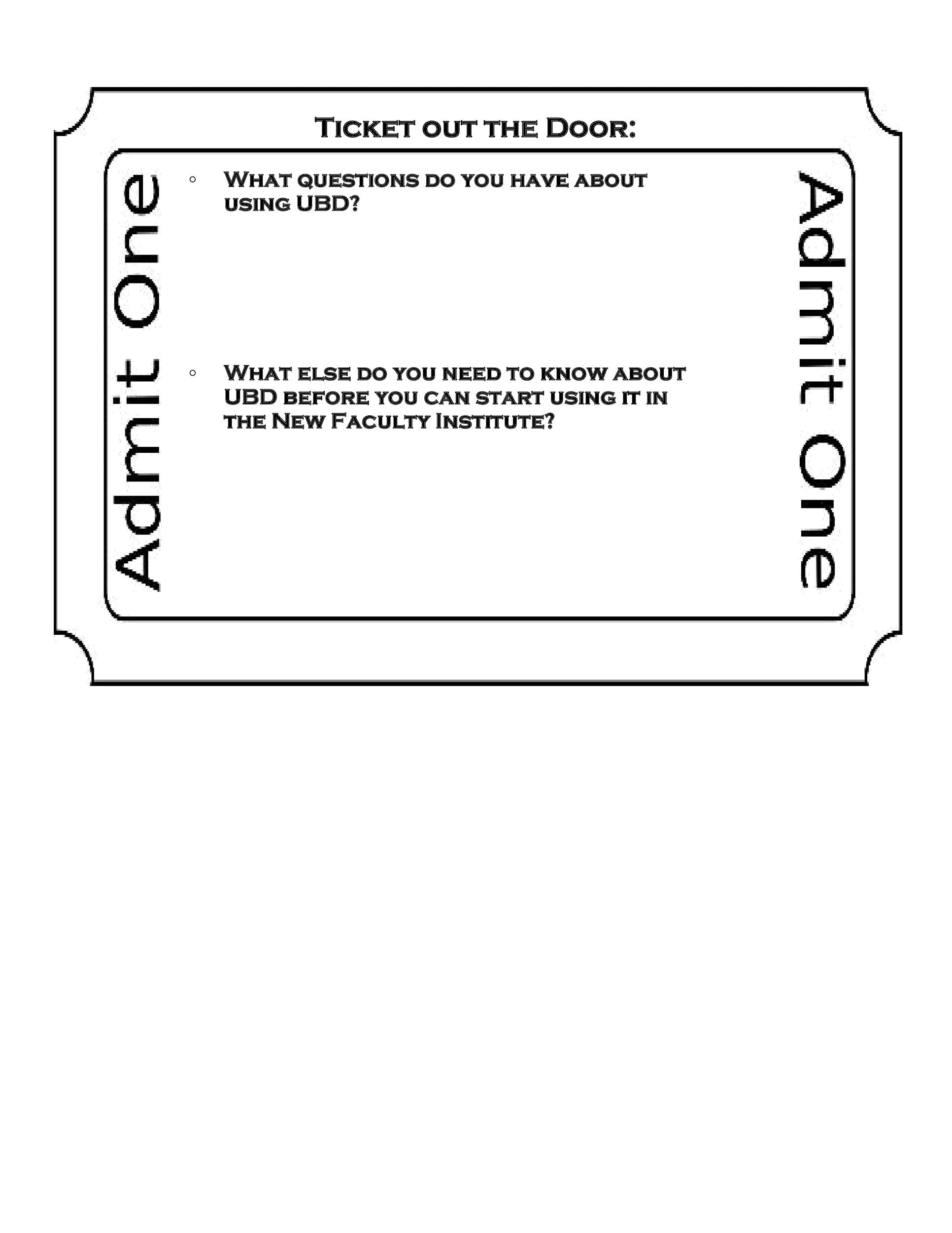 Free exit ticket template 06