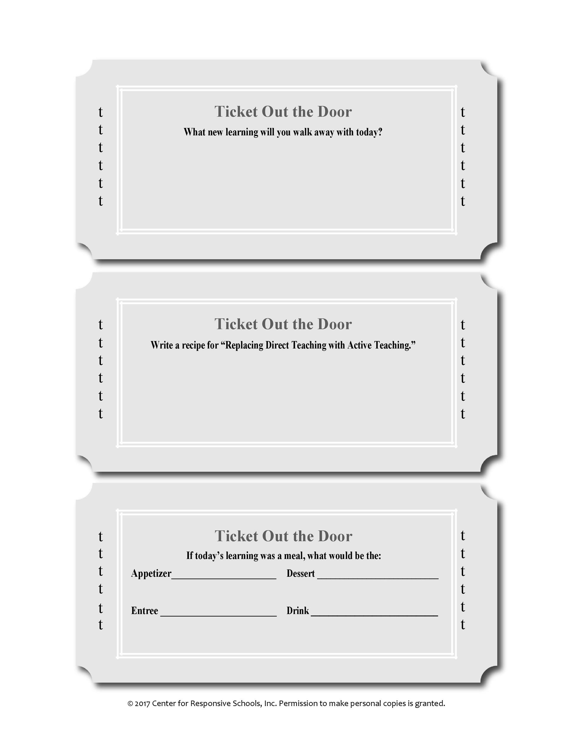 24 Printable Exit Ticket Templates Word PDF TemplateLab